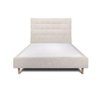 Sommeil de plomb Lit capitonné tapissier - Beige
