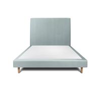 Sommeil de plomb Lit d'appoint sommier tapissier - Bleu gris