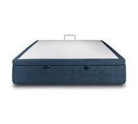 Sommeil de plomb Sommier coffre 2 places - Bleu lagon