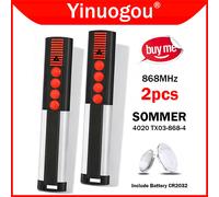 SOMMER 868 MHz 4020 TX03-868-4 4026 TX03-868-2 4031 TX08-868-4 4025 4035 TX02-868-2 4021 4011 télécommande de porte de Garage 868MHz 10pcs