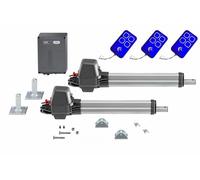 Sommer Twist 200 M Kit de motorisation de portail à 2 vantaux - Entraînement de portail battant jusqu'à 2,5 m de largeur de vantail, avec 3 télécommandes TC4, récepteur radio et commande - Haute