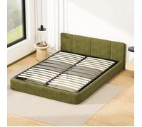 Sommier 120x190 cm | 2x15 Lattes Peuplier Naturel | Cadre Noir Renforcé | Ergonomique | Compatible Boxspring (1 Pied)