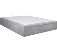Sommier 140 x 190 Coffre Leo EP 140x190cm Bronx gris clair