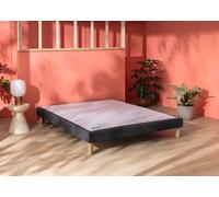 Sommier 140 x 200 cm chine gris anthracite - Merinos Pencil Ferme