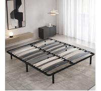 Sommier 140x190 cm Robuflex - Pieds inclus - Confort morphologique avec lattes larges