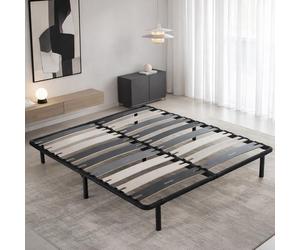 Sommier 140x190 cm Robuflex - Pieds inclus - Confort morphologique avec lattes larges