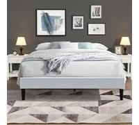 Sommier 140x190 Déhoussable 20 cm - 13 Lattes - Montage Rapide - Entretien Facile - Confort Optimal - Design Moderne - ANNA BLANC Blanc G