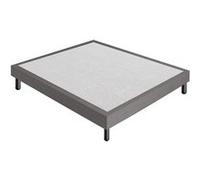 Sommier 140x190 Tapissier Déco Couleur Gris Resistant Jusqu-à 120 Kg Par Personne G