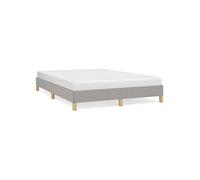 Sommier vidaxl 140x200 cm non communique 2 hauteur 25 cm gris G