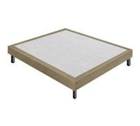 Sommier 140x200 Tapissier Déco Couleur Taupe Resistant Jusqu-à 120 Kg Par Personne G