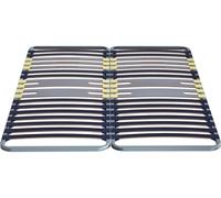 Sommier 160 x 200 Cadre à lattes, 2x0820, Flat Cap, 5 zones