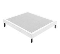 Sommier 160x200 Tapissier Déco Couleur Blanc Resistant Jusqu'à 120 Kg Par Personne Blanc