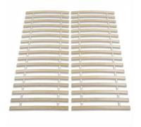Sommier 180 x 200 cm PASIA en sans cadre, Sommier à lattes pré-percées pour lit double, vis fournies