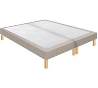 Sommier 2 x 80 x 200 Bristol tissé taupe 1620 (160x200)