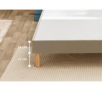 Sommier 2 x 80 x 200 cm enduit moka - Bultex sommier vigoroso
