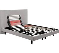 Epeda Sommier Horizon Relax 1820D + tête de lit – 2 x 90 x 200 – Gris clair