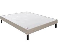 Sommier 2 x 90 x 200 Voyage tissé taupe 1820 (180x200)