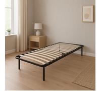 Sommier 70x190 cm en métal - Durable et Confortable avec cadre à lattes et 6 pieds - CADRE A LATTE JACKY