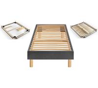 Sommier 90 x 200 Self Kit chine gris anthracite 0920
