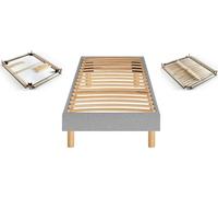 Sommier 90 x 200 Self Kit chine gris clair 0920