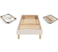 Sommier 90 x 200 Self Kit tisse sable blanc 0920