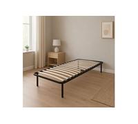 Sommier 90x200 cm Jacky - Solide et Confortable x 29 cm - Cadre à Lattes + 6 Pieds en Metal - Epaisseur Metal 1,2 mm - 14 Lattes en 9 mm
