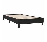 Sommier à lattes 1 personne - 1 Personne - vidaXL - bois d'ingénierie - noir - 80x210 cm - pieds robustes - pour chambre vbg18m21942
