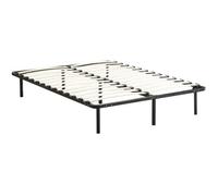 Sommier à Lattes 160x200 cm- DEWINNER - Acier Renforcé - 26 Lattes - 7 Pieds Inclus