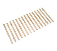 Inter Link - Sommier à Lattes 90 x 200- Sommier à Lattes sur rouleau - Lattes pour Lit 1 Personne - Pin Massif - Naturel - LxPxH : 200x90x2 cm