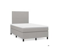 Sommier à lattes de Lit avec Matelas et LED, Lit Rembourré, Lit Double, Lit Adulte de Chambre à Coucher Intérieur, 3270183