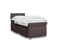 Sommier à lattes de lit avec matelas Marron foncé 90x190 cm 3285760