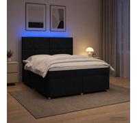 Sommier à Lattes de Lit avec Matelas Rembourré Adulte Chambre Tissu vidaXL