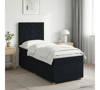 Sommier à Lattes de Lit avec Matelas Rembourré Adulte Chambre Tissu vidaXL