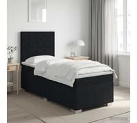 Sommier à Lattes de Lit avec Matelas Rembourré Adulte Chambre Tissu vidaXL