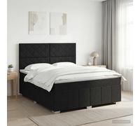 Sommier à Lattes de Lit avec Matelas Rembourré Adulte Intérieur Tissu vidaXL