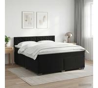 vidaXL Lit boxspring avec Matelas Gris Clair 140 x 190 cm Velours, Chambre contemporaine, Cadre de lit Moderne, tête de lit Ajustable, Matelas Medium Ferme en Velours