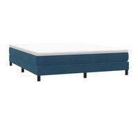 vidaXL Sommier à lattes de lit sans matelas bleu foncé 100x210 cm