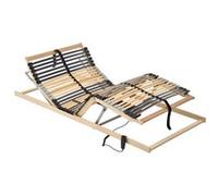 Sommier à lattes électrique sans matelas avec 7 zones 80x200 cm Anthracite, gris clair, noir G