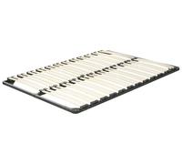 Sommier à Lattes en Acier pour Lit Double 140 x 200 cm avec 48 Lattes en Bois Co