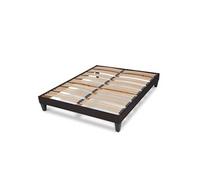 - Sommier à lattes en bois KIT15 160x200 cm - Coloris Gris anthracite - Livré en kit