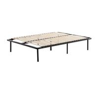 Sommier à Lattes en kit 140x190 cm sur Pieds pour lit 2 Places