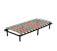 Sommier à lattes ergonomique avec plots de soutien - MON MOBILIER DESIGN - 90x200 cm - 60 lattes - Noir