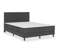 Sommier à lattes - JILL - 180x200 cm - Gris - Tissu polyester - MDF et métal - 201x180,5x24,5 cm - Tête de lit exclue