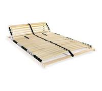 vidaXL Sommier à Lattes avec 28 Lattes 7 Zones 120x200 cm Lit Simple Adultes