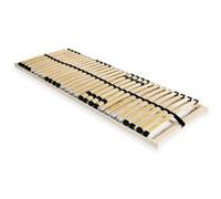 vidaXL Sommier à Lattes avec 28 Lattes 7 Zones 90x200 cm Lit Simple Adultes