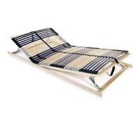 Sommier à lattes sans matelas avec 42 lattes 7 zones 100x200 cm Multicolore G
