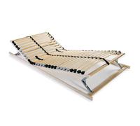Sommier à lattes - vidaXL - 70x200 cm - 7 zones - Réglable - Brun