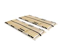 Sommier à lattes Zoe51292 - 2 pcs 70x200 cm - 28 lattes 7 zones