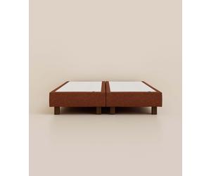 Sommier Boxspring 140x200 cm - Rouge - Pin massif et ressorts durables - Design italien - Confort parfait - Garantie 5 ans - Tediber