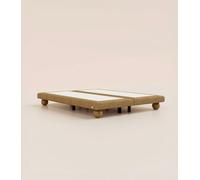 Sommier boxspring Grand Ours 160x200 cm - Tissu Marron Havane - Ressorts ensachés et bois massif - Sommier Luxe - Tediber